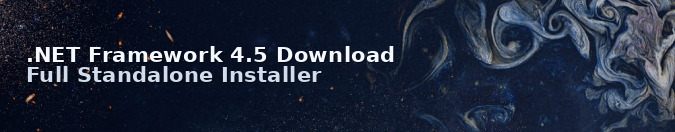 .NET Framework 4.5 Download Full Standalone Installer